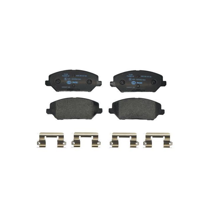 Stabdžių trinkelių rinkinys, diskinis stabdys HELLA 8DB 355 037-881