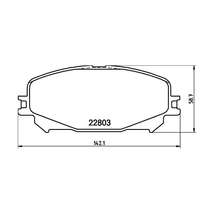 Stabdžių trinkelių rinkinys, diskinis stabdys HELLA 8DB 355 039-201