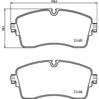 Stabdžių trinkelių rinkinys, diskinis stabdys HELLA 8DB 355 039-321