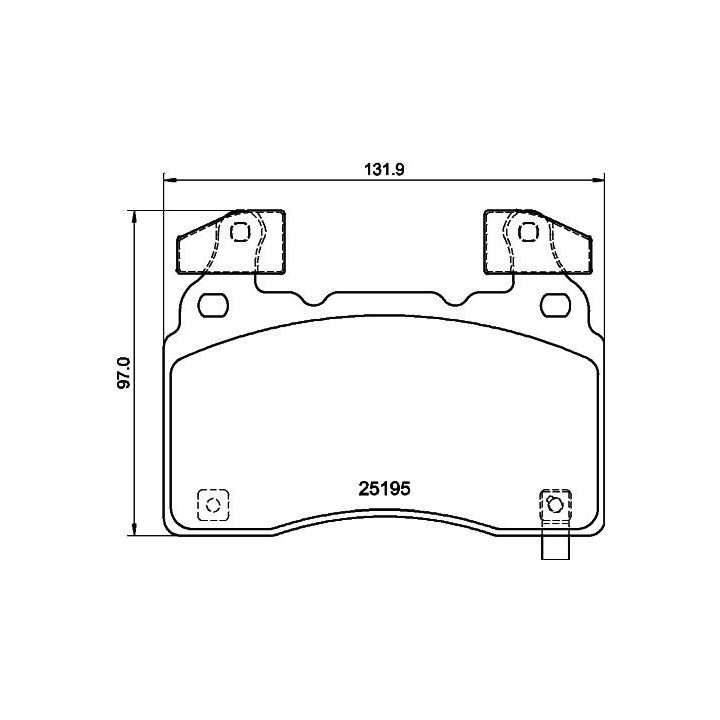 Stabdžių trinkelių rinkinys, diskinis stabdys HELLA 8DB 355 040-471