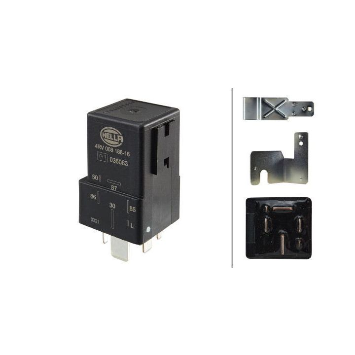 Valdymo blokas, kaitinimo žvakių sistema HELLA 4RV 008 188-161