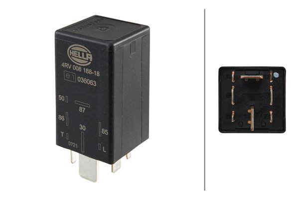 Valdymo blokas, kaitinimo žvakių sistema HELLA 4RV 008 188-181