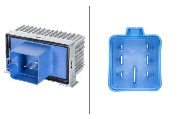 Valdymo blokas, kaitinimo žvakių sistema HELLA 4RV 008 188-591