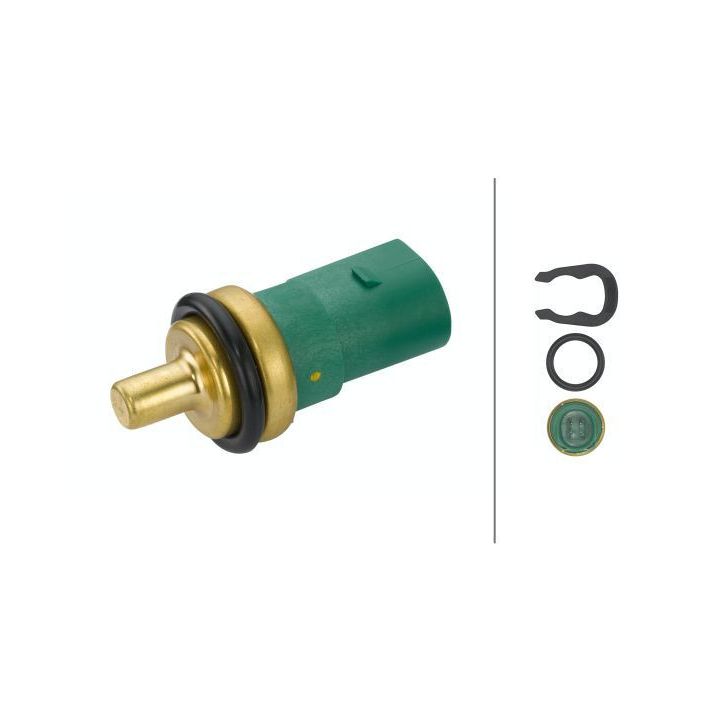 Siuntimo blokas, aušinimo skysčio temperatūra HELLA 6PT 009 107-141