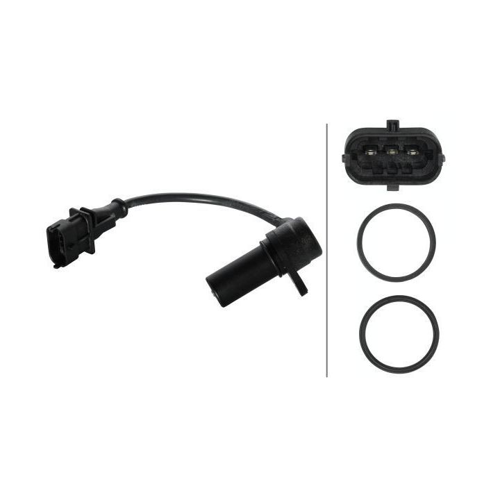 Jutiklis, alkūninio veleno impulsas HELLA 6PU 009 146-501