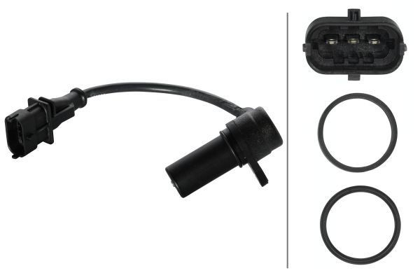 Jutiklis, alkūninio veleno impulsas HELLA 6PU 009 146-501