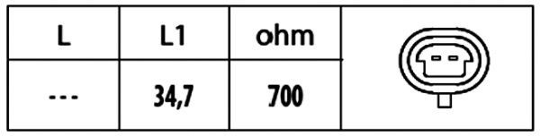 Jutiklis, alkūninio veleno impulsas HELLA 6PU 009 146-591