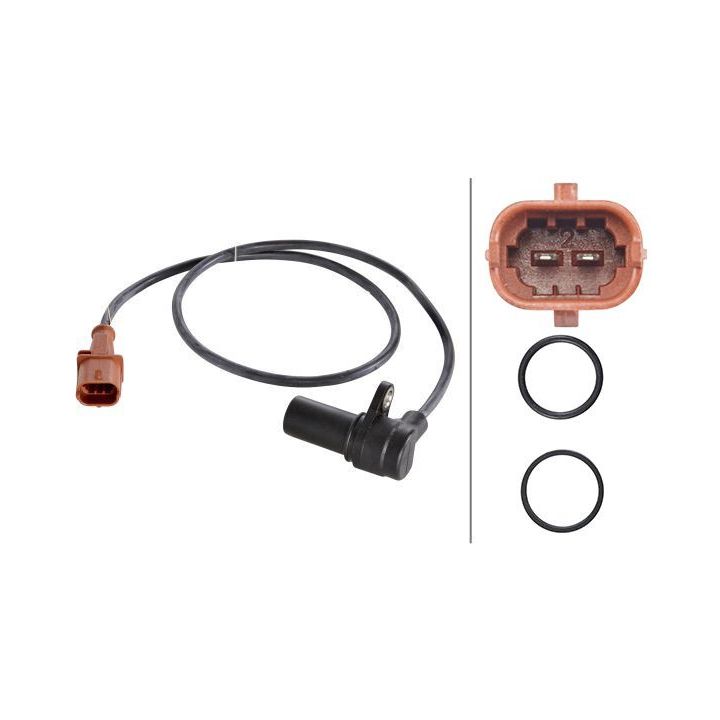 Jutiklis, alkūninio veleno impulsas HELLA 6PU 009 146-631