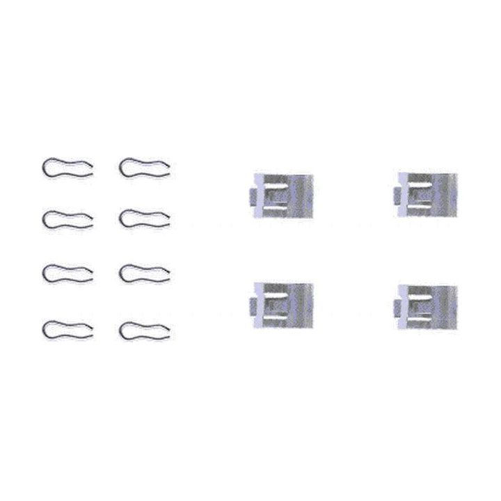 Priedų komplektas, diskinių stabdžių trinkelės HELLA 8DZ 355 202-201