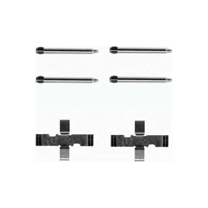 Priedų komplektas, diskinių stabdžių trinkelės HELLA 8DZ 355 202-281