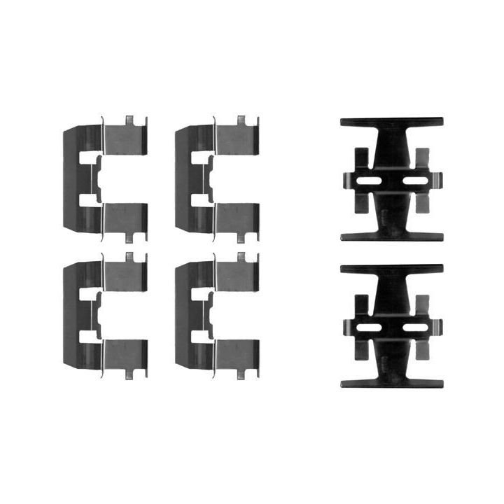 Priedų komplektas, diskinių stabdžių trinkelės HELLA 8DZ 355 202-601