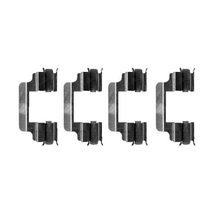 Priedų komplektas, diskinių stabdžių trinkelės HELLA 8DZ 355 202-711