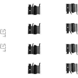 Priedų komplektas, diskinių stabdžių trinkelės HELLA 8DZ 355 202-771