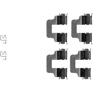 Priedų komplektas, diskinių stabdžių trinkelės HELLA 8DZ 355 202-781