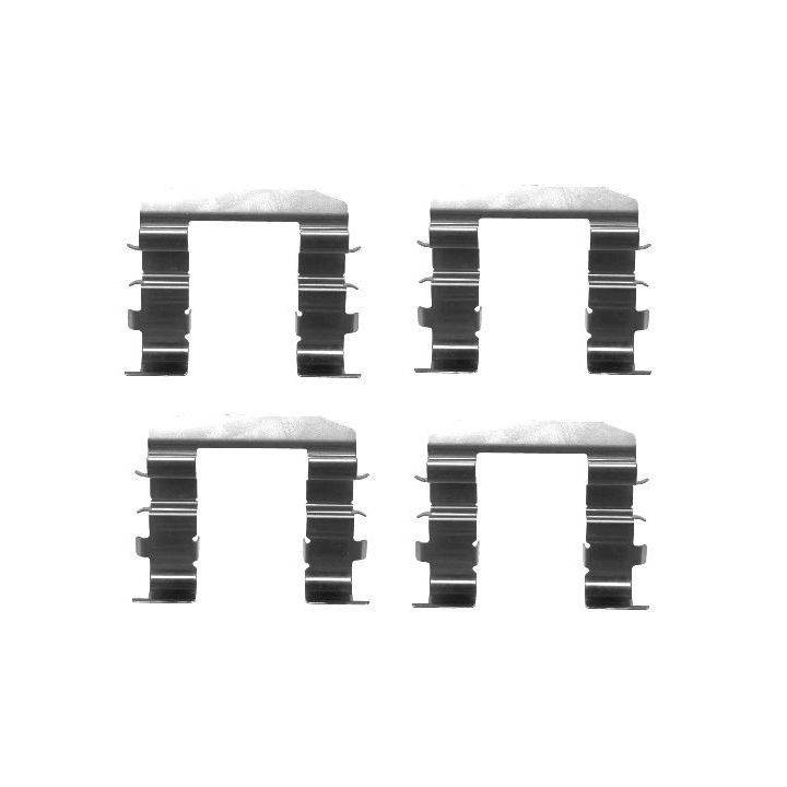 Priedų komplektas, diskinių stabdžių trinkelės HELLA 8DZ 355 203-261