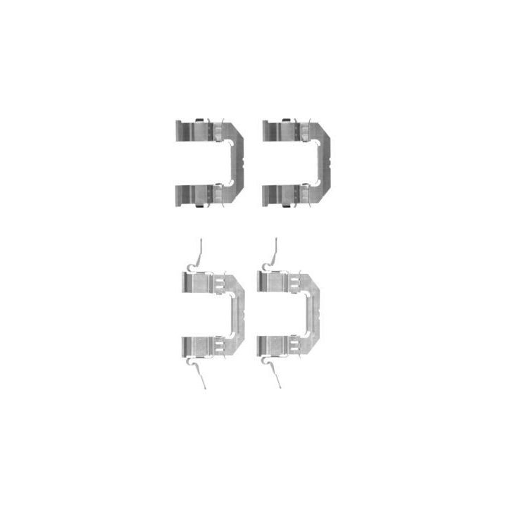 Priedų komplektas, diskinių stabdžių trinkelės HELLA 8DZ 355 203-741