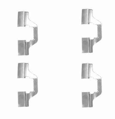 Priedų komplektas, diskinių stabdžių trinkelės HELLA 8DZ 355 203-811