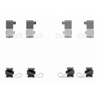 Priedų komplektas, diskinių stabdžių trinkelės HELLA 8DZ 355 204-141