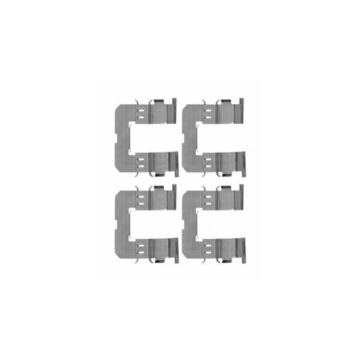 Priedų komplektas, diskinių stabdžių trinkelės HELLA 8DZ 355 204-361