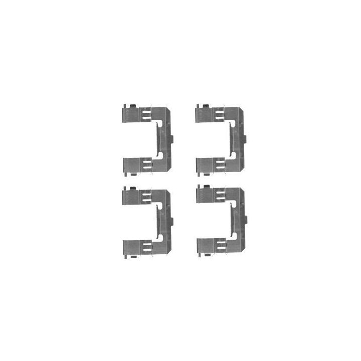 Priedų komplektas, diskinių stabdžių trinkelės HELLA 8DZ 355 204-571