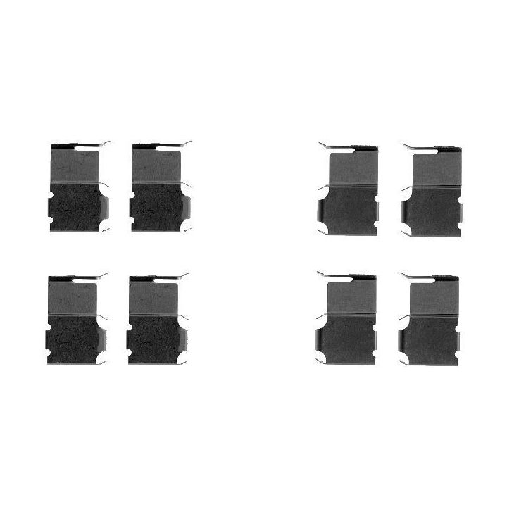 Priedų komplektas, diskinių stabdžių trinkelės HELLA 8DZ 355 204-811