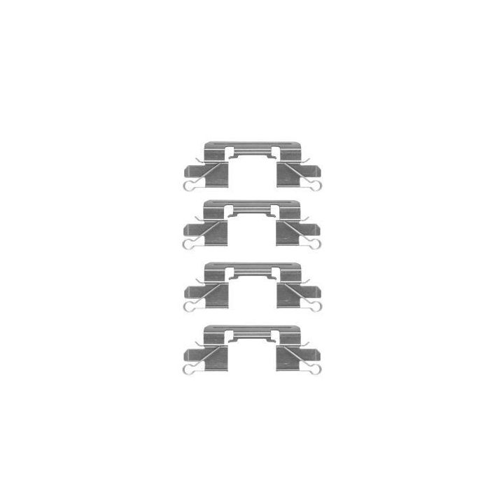 Priedų komplektas, diskinių stabdžių trinkelės HELLA 8DZ 355 204-941