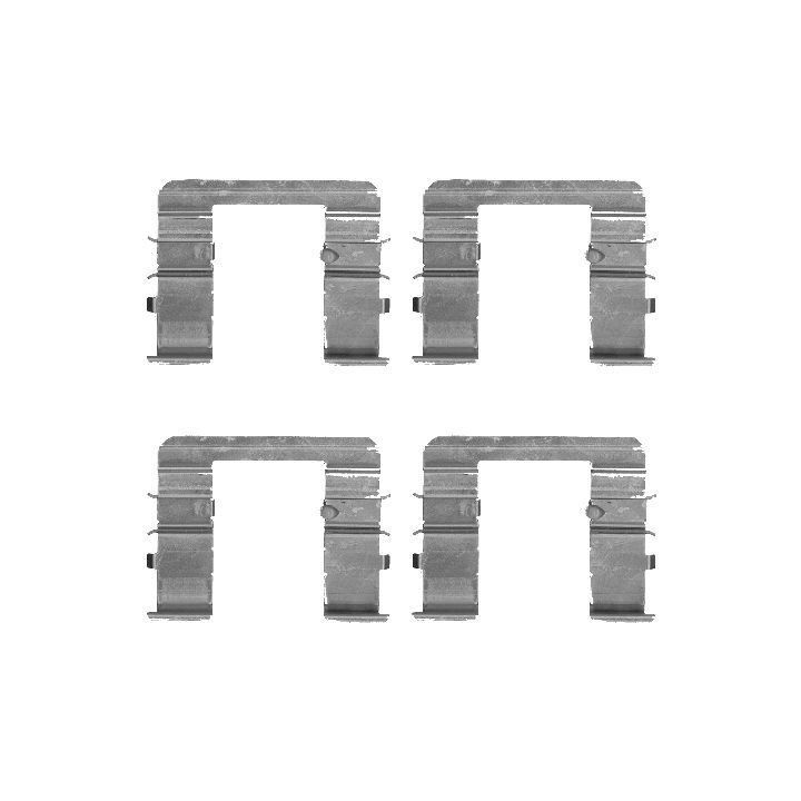 Priedų komplektas, diskinių stabdžių trinkelės HELLA 8DZ 355 205-061