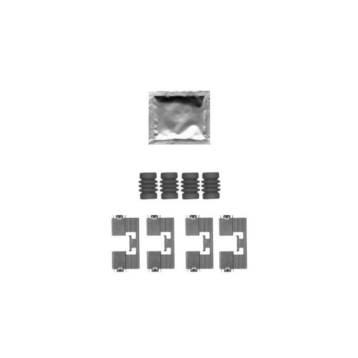 Priedų komplektas, diskinių stabdžių trinkelės HELLA 8DZ 355 205-171