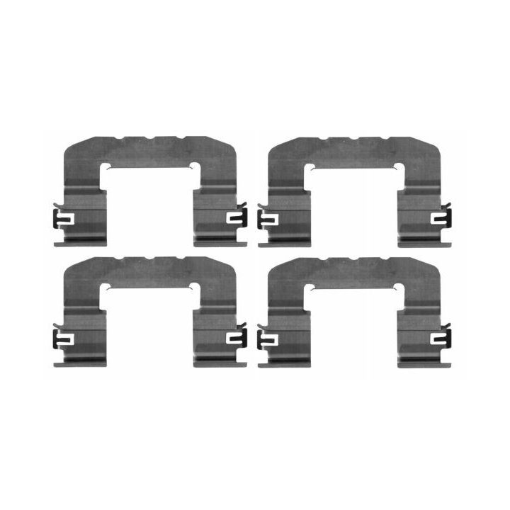 Priedų komplektas, diskinių stabdžių trinkelės HELLA 8DZ 355 205-701