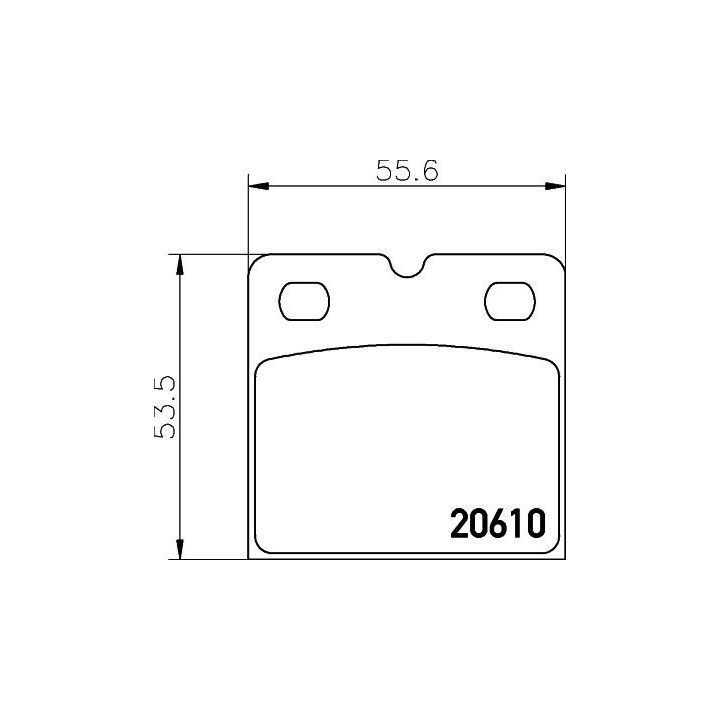 Stabdžių trinkelių rinkinys, stovėjimo stabdys HELLA 8DB 355 005-301
