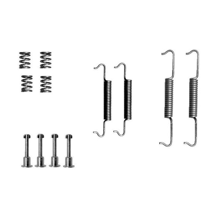 Priedų komplektas, stovėjimo stabdžių trinkelės HELLA 8DZ 355 201-791