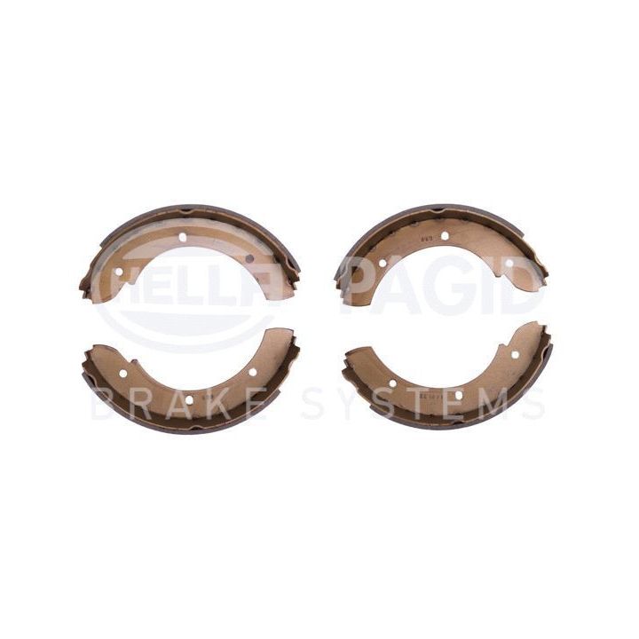 Stabdžių trinkelių komplektas, stovėjimo stabdis HELLA 8DA 355 050-101