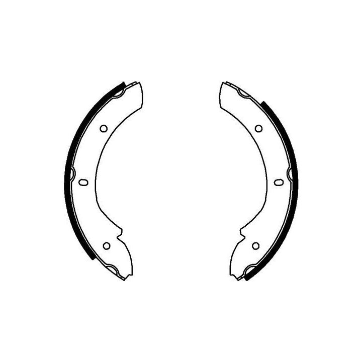 Stabdžių trinkelių komplektas, stovėjimo stabdis HELLA 8DA 355 050-101