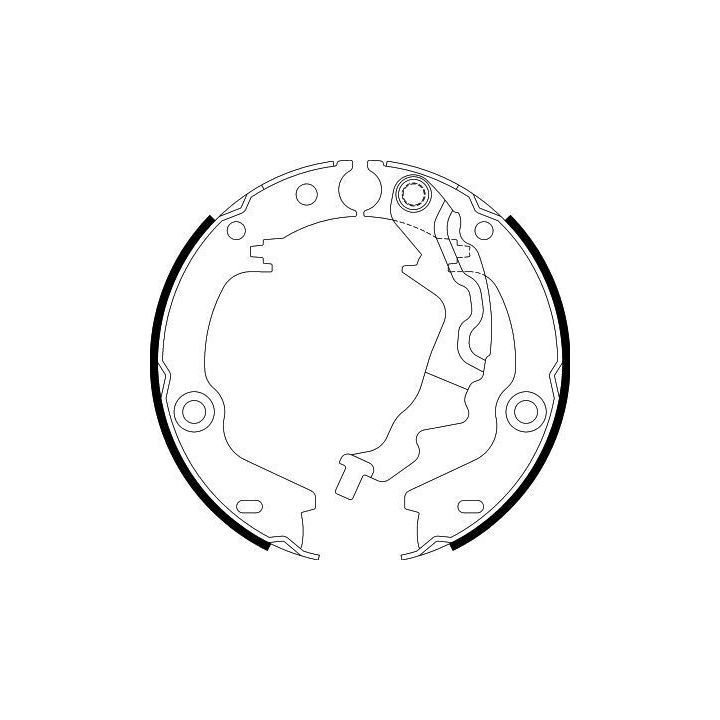 Stabdžių trinkelių komplektas, stovėjimo stabdis HELLA 8DA 355 050-181