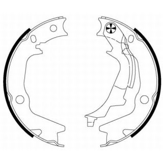 Stabdžių trinkelių komplektas, stovėjimo stabdis HELLA 8DA 355 050-261