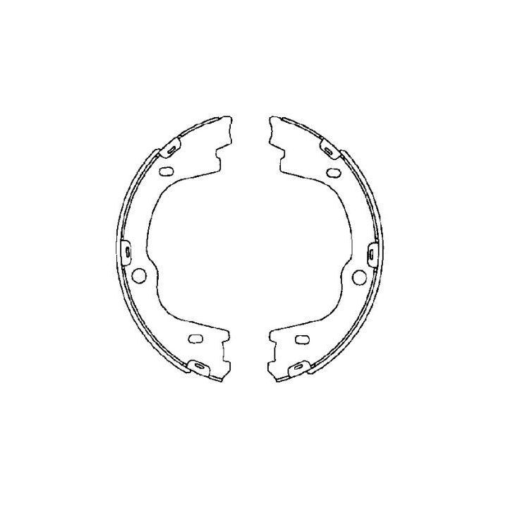 Stabdžių trinkelių komplektas, stovėjimo stabdis HELLA 8DA 355 050-271