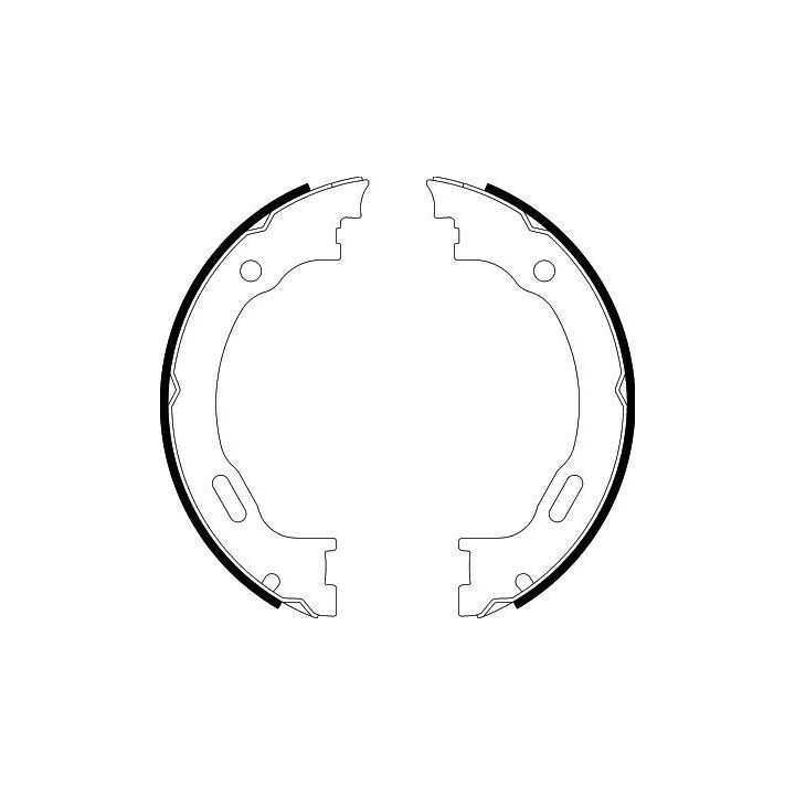 Stabdžių trinkelių komplektas, stovėjimo stabdis HELLA 8DA 355 050-451