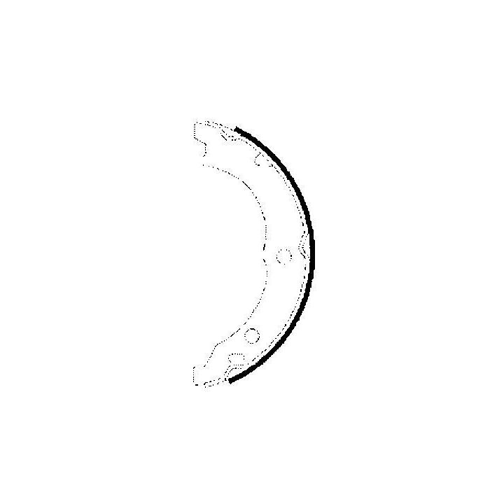 Stabdžių trinkelių komplektas, stovėjimo stabdis HELLA 8DA 355 050-571