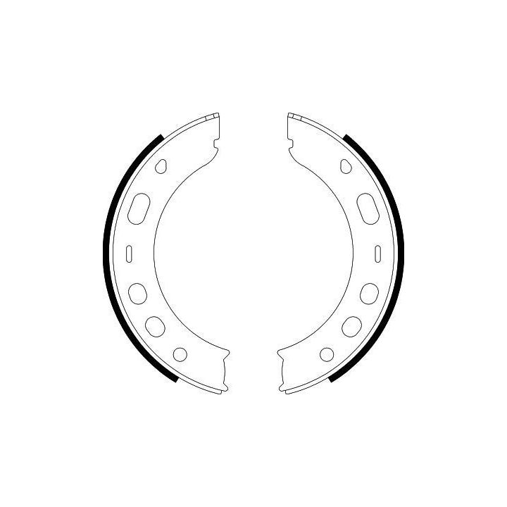 Stabdžių trinkelių komplektas, stovėjimo stabdis HELLA 8DA 355 050-661