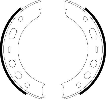 Stabdžių trinkelių komplektas, stovėjimo stabdis HELLA 8DA 355 050-661