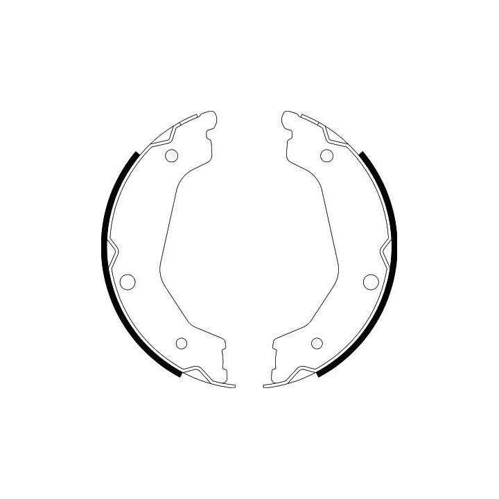 Stabdžių trinkelių komplektas, stovėjimo stabdis HELLA 8DA 355 050-681