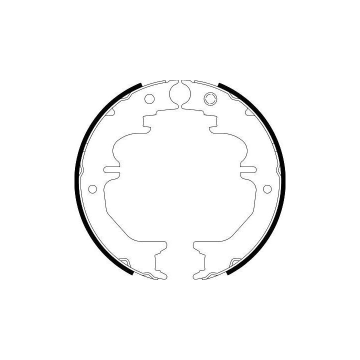 Stabdžių trinkelių komplektas, stovėjimo stabdis HELLA 8DA 355 050-711