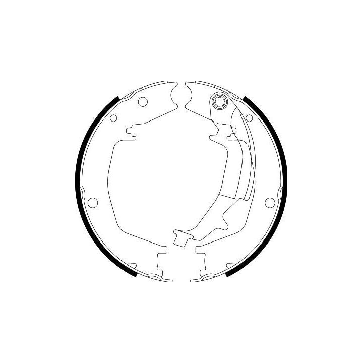 Stabdžių trinkelių komplektas, stovėjimo stabdis HELLA 8DA 355 050-731