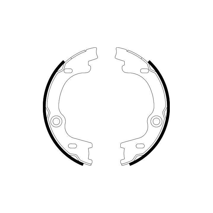 Stabdžių trinkelių komplektas, stovėjimo stabdis HELLA 8DA 355 050-881