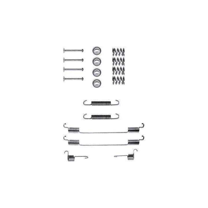 Priedų komplektas, stabdžių trinkelės HELLA 8DZ 355 200-151