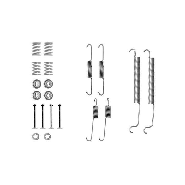 Priedų komplektas, stabdžių trinkelės HELLA 8DZ 355 200-431