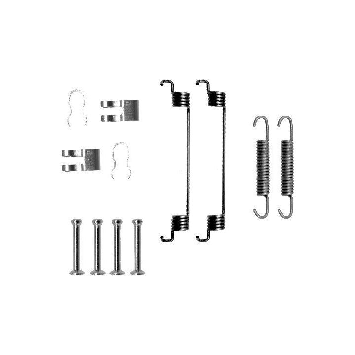 Priedų komplektas, stabdžių trinkelės HELLA 8DZ 355 200-561