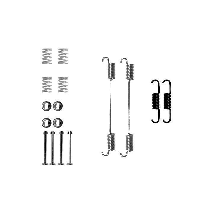 Priedų komplektas, stabdžių trinkelės HELLA 8DZ 355 200-601