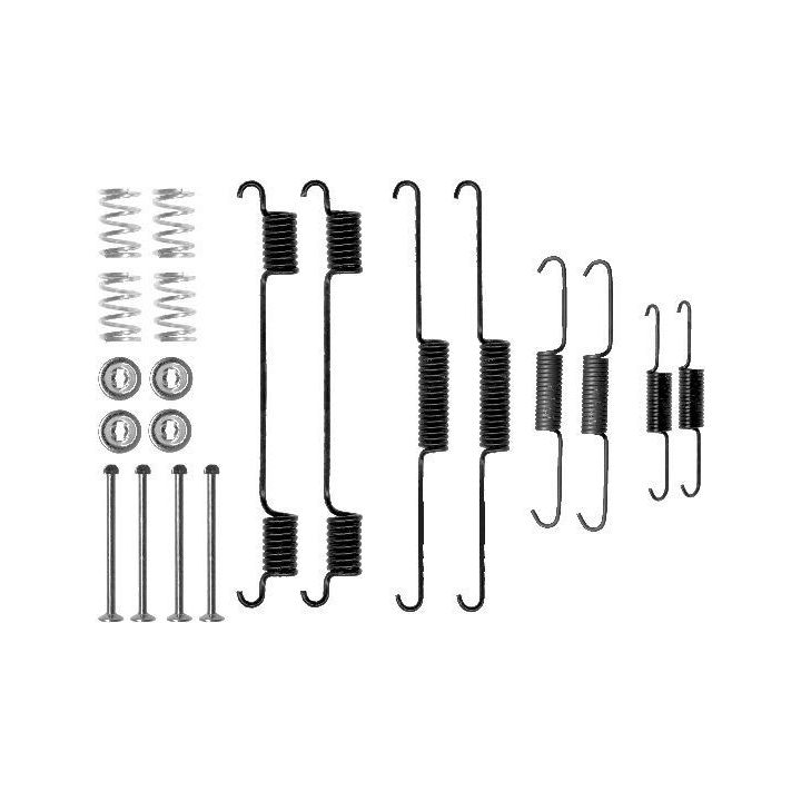 Priedų komplektas, stabdžių trinkelės HELLA 8DZ 355 200-661