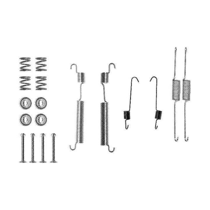 Priedų komplektas, stabdžių trinkelės HELLA 8DZ 355 200-691